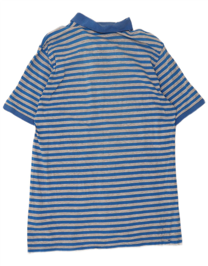 Tricou polo Fila pentru bărbați din bumbac cu dungi albastre mari