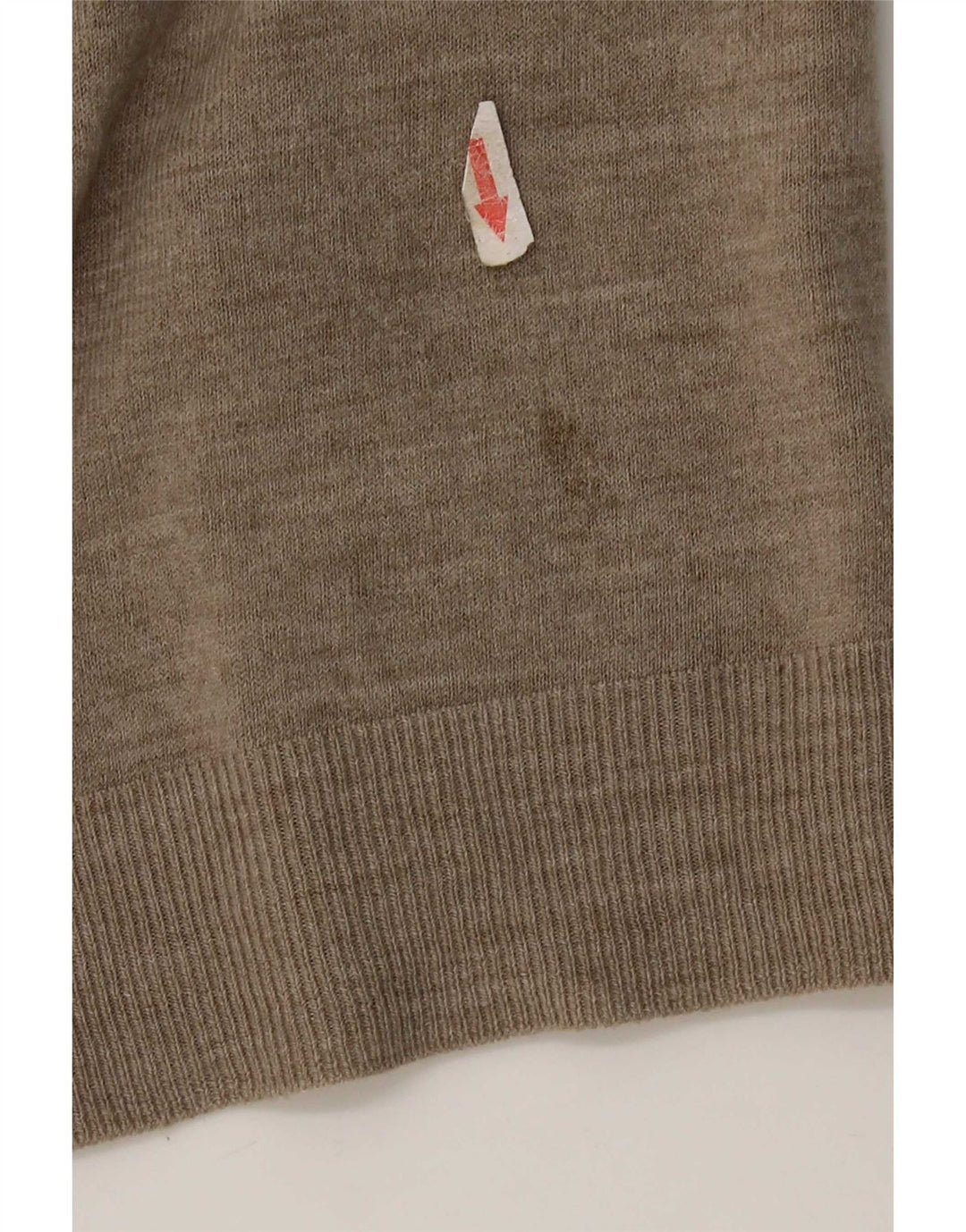 Pulover cu decolteu în V pentru bărbați Marks & Spencer, mare, bej, acrilic