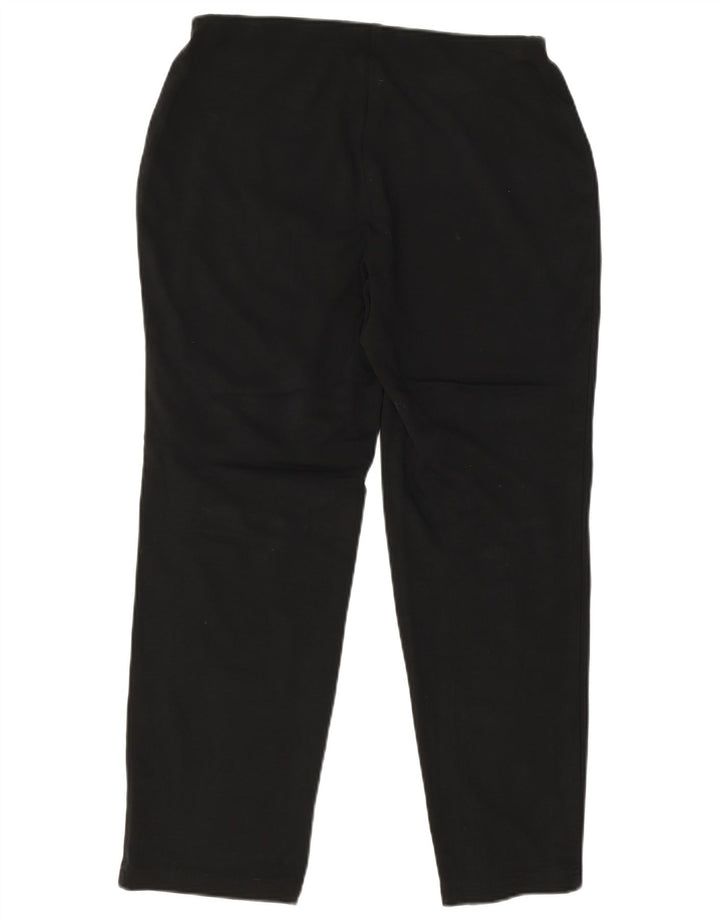 MARKS & SPENCER Pantaloni casual drepti pentru femei UK 12 Medium L32 L27 Negru