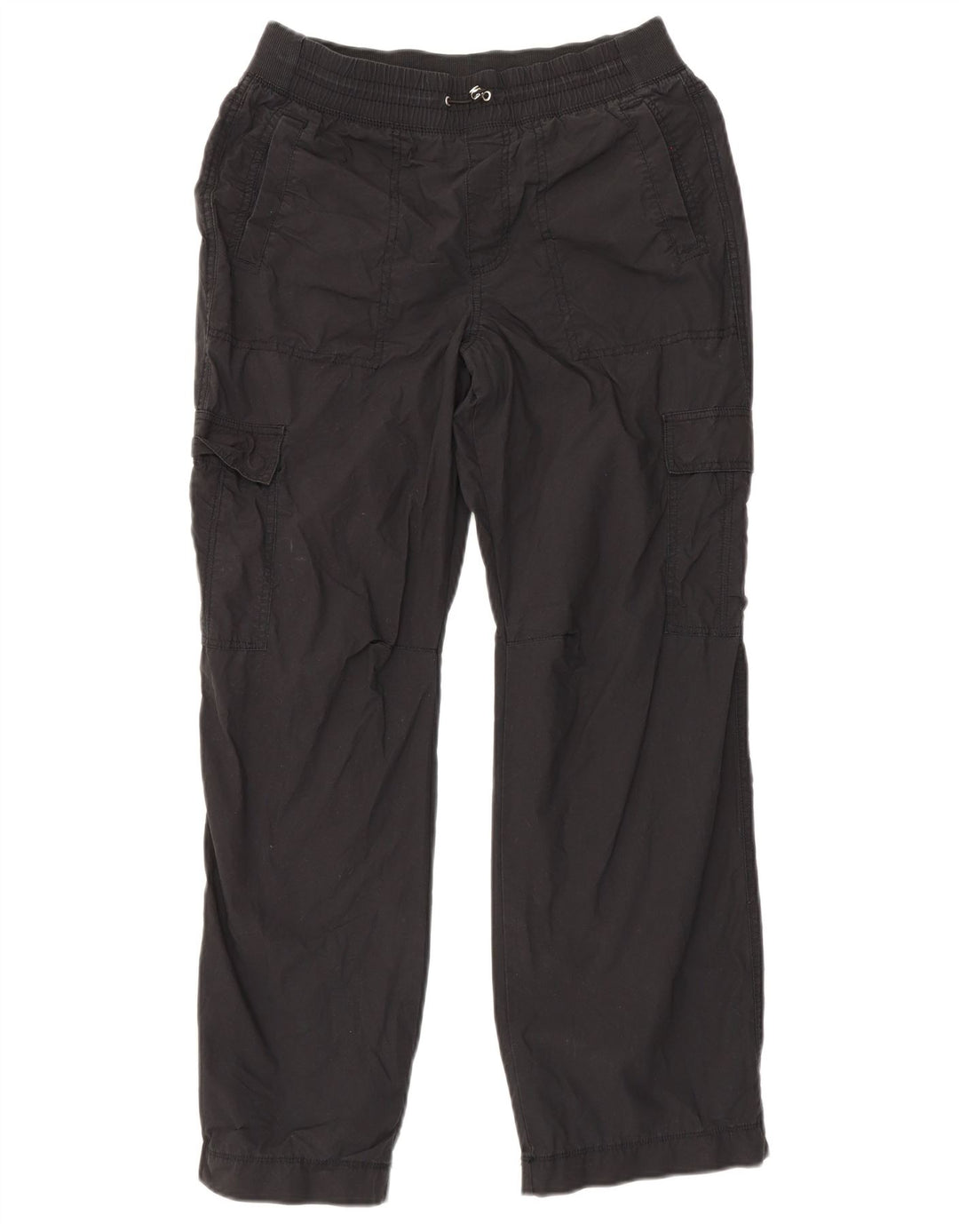 Dkny Pantaloni Cargo Drepți Femei Mici L29 L29 Bumbac Negru