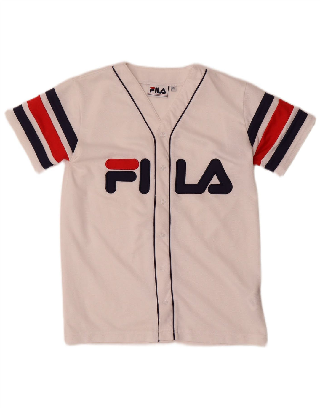 Top din jerseu grafic pentru bărbați Fila 2XS, alb, poliester color bloc