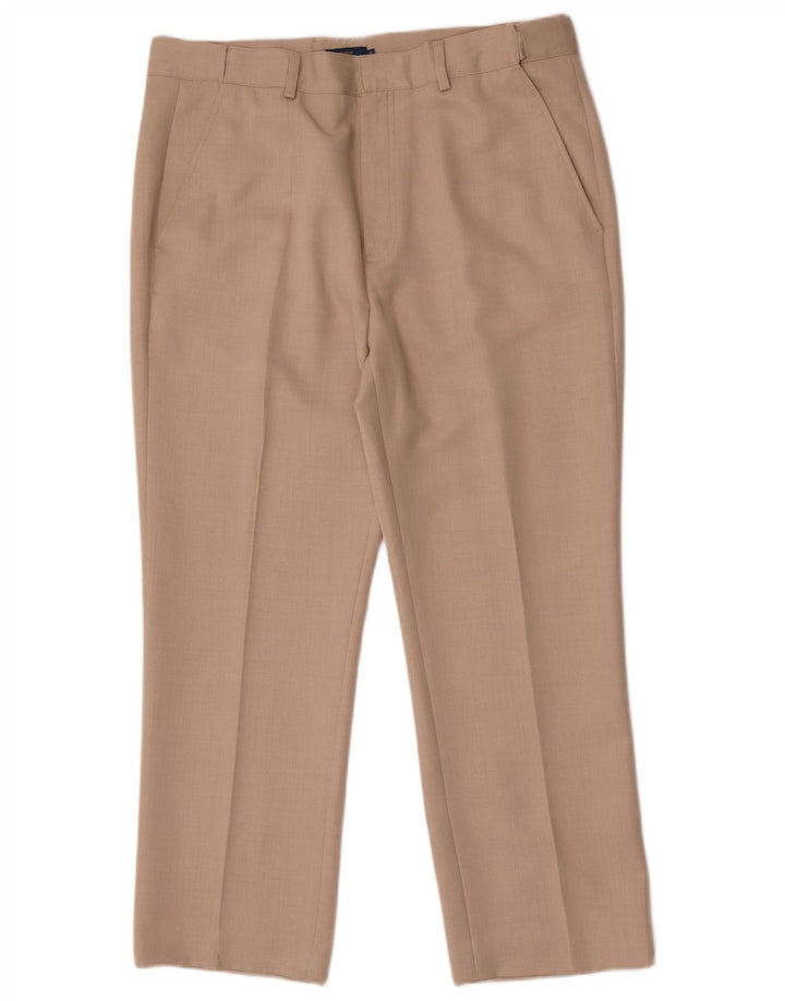 Cotton Traders Pantaloni drepți pentru bărbați L36 L28 poliester bej