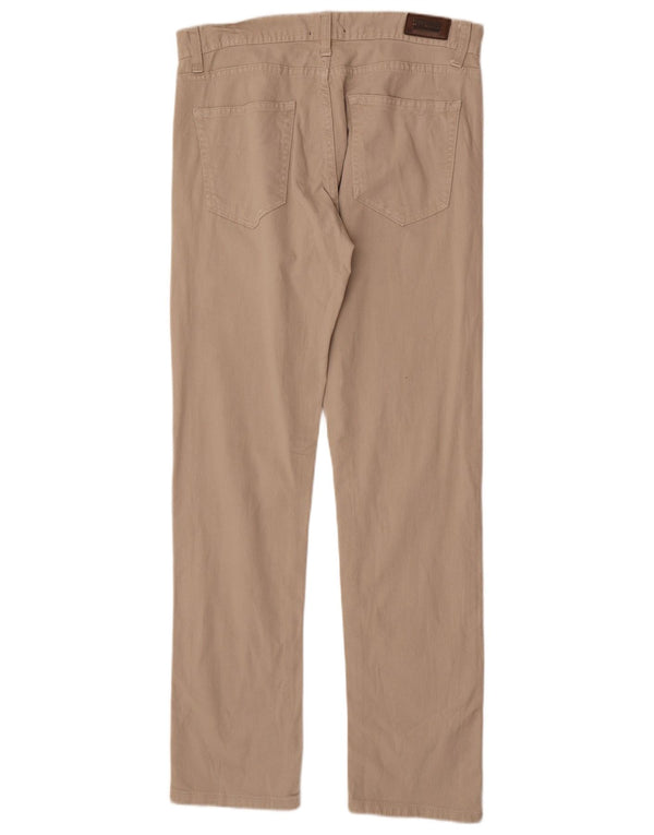Blugi drepți pentru bărbați Zara EU 42 Large W32 L34 Bej Bumbac