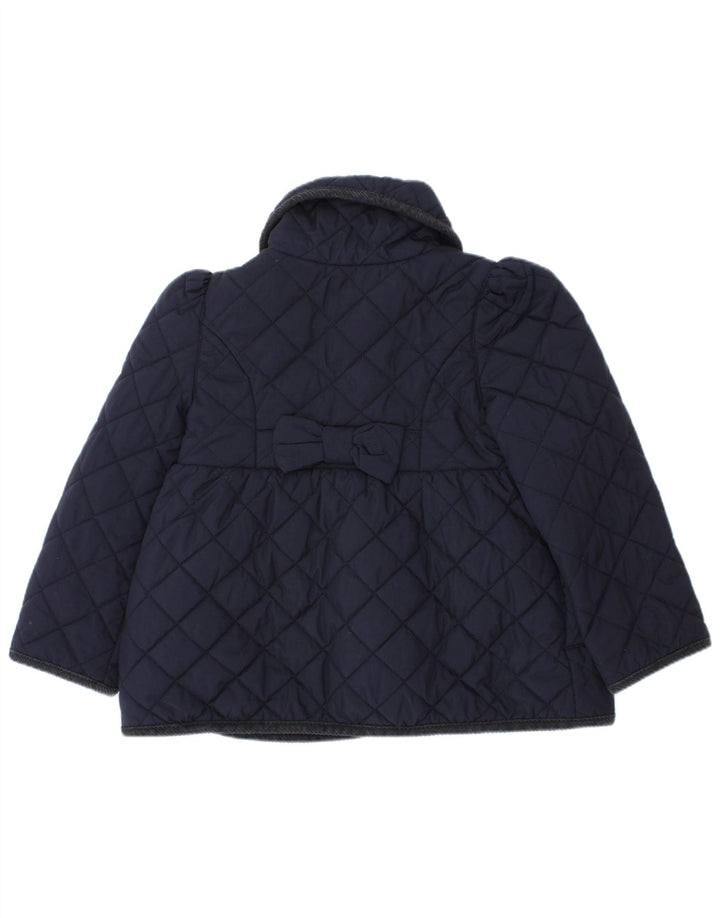 Jachetă matlasată Polo Ralph Lauren pentru fete 2-3 ani poliester bleumarin