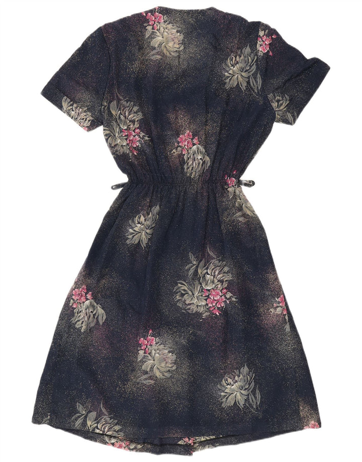 Set 2 piese pentru femei VINTAGE IT 50 XL Bleumarin Floral Poliester