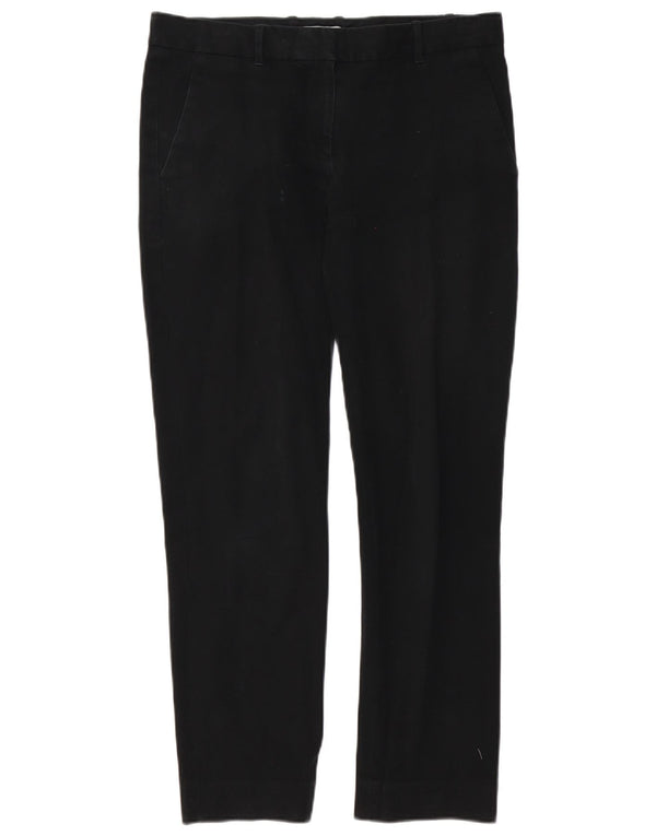 Pantaloni chino drepti pentru femei Gap UK 12 Medium W32 L29 Bumbac negru