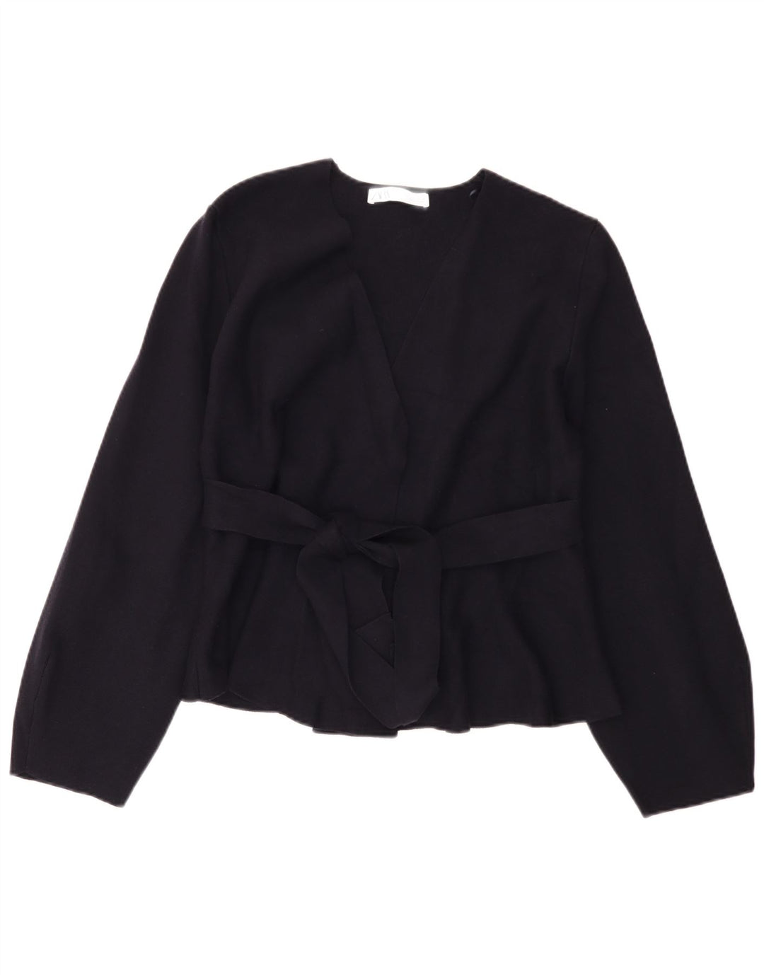 Pulover cardigan pentru femei Zara UK 10 Poliamidă bleumarin mic