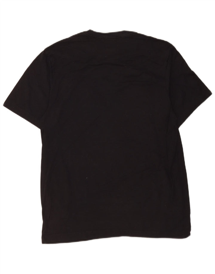 Tricou grafic Nike pentru bărbați Top mediu negru bumbac