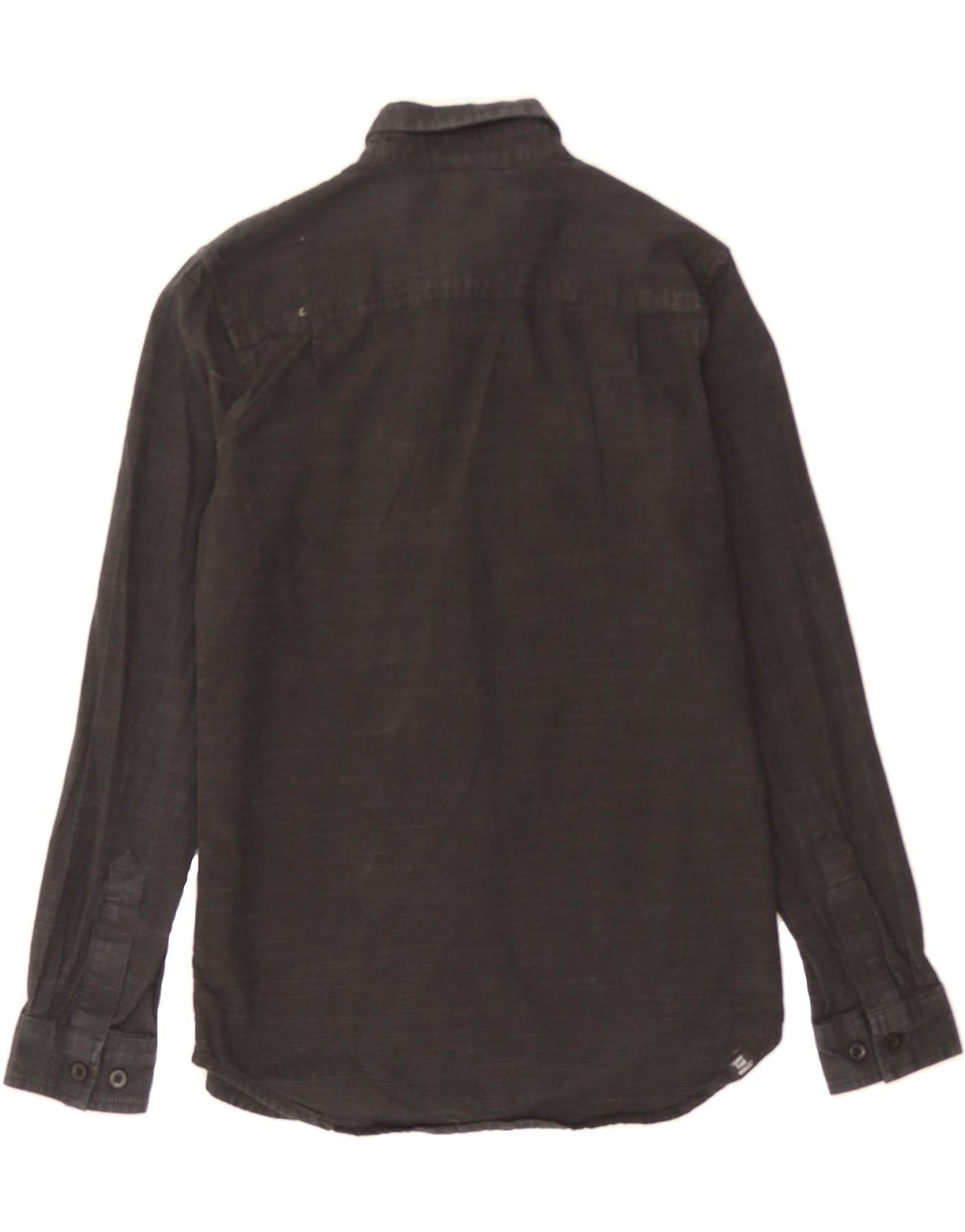 VANS Boys Flannel Shirt 10-11 Years Medium  Black Pinstripe Cotton Vintage Vans and Second-Hand Vans from Messina Hembry 