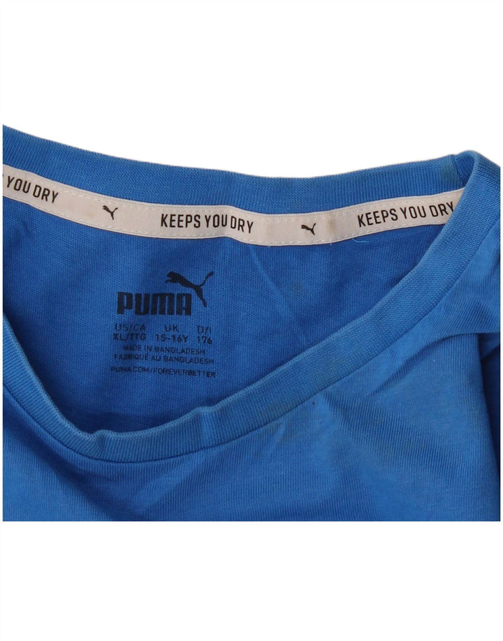 PUMA Boys Graphic T-Shirt Top 15-16 Years  Blue