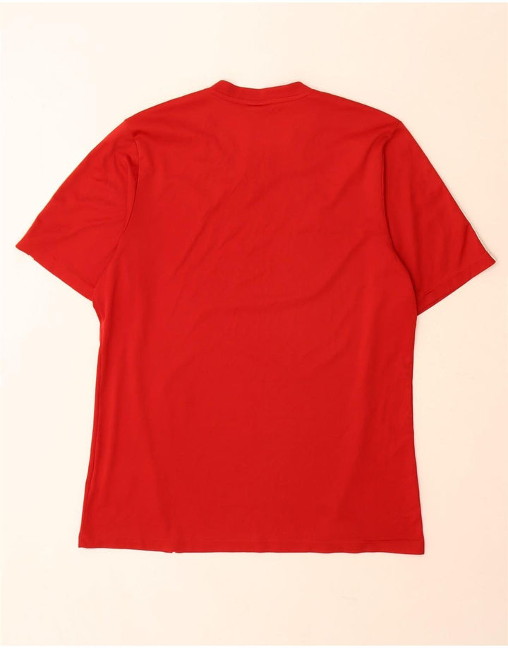 Tricou pentru bărbați Adidas Top mare poliester roșu