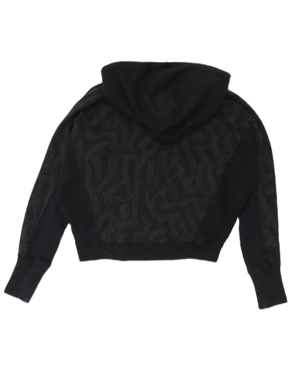 Pulover Nike pentru femei, supradimensionat, cu fermoar, UK 6 XS, negru, geometric