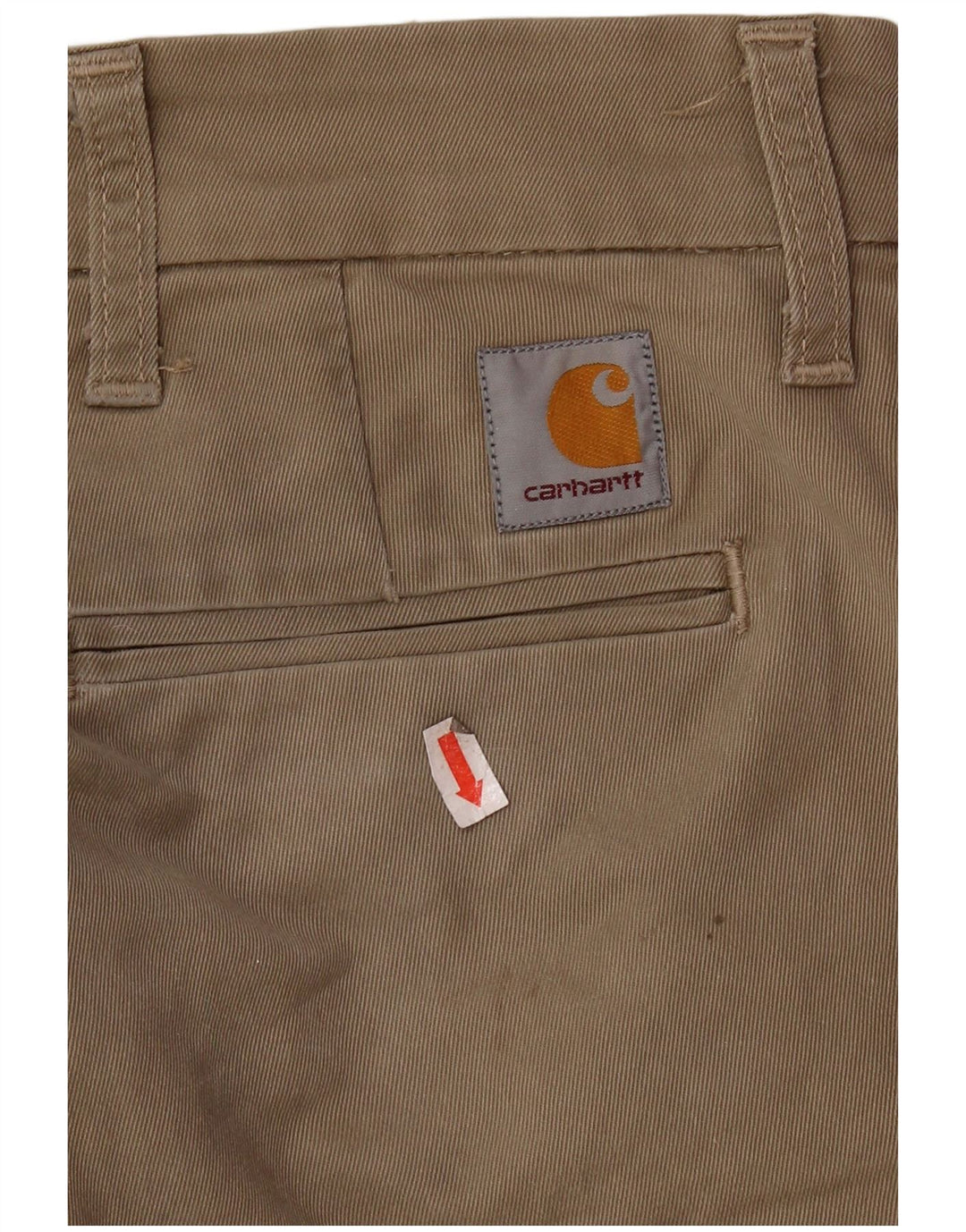 Pantaloni chino slim pentru bărbați CARHARTT L29 L32 bumbac bej