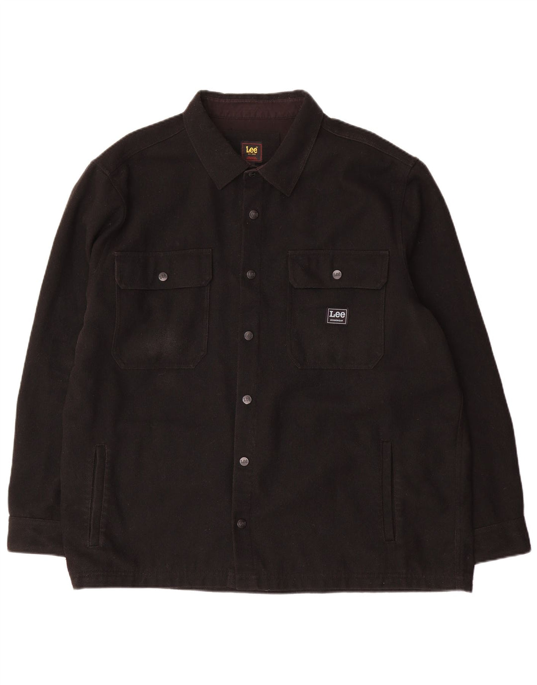 Cămașă pentru bărbați Lee Cămașă de flanel 2XL Lână neagră