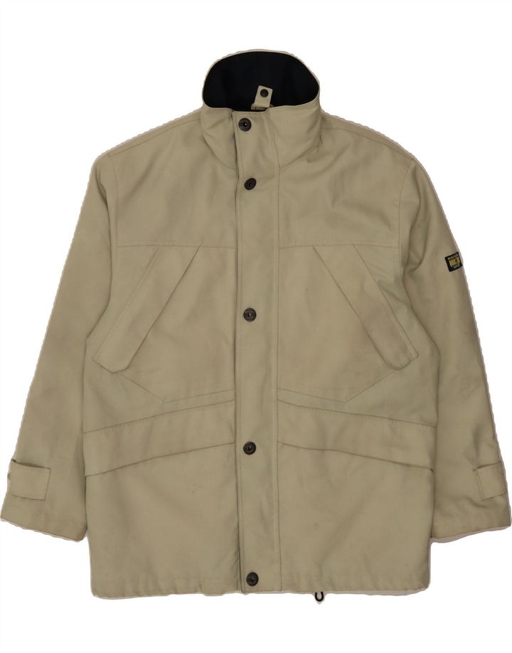 NAVIGARE Mens Windbreaker Coat UK 38 Medium Grey Polyamide Vintage Navigare and Second-Hand Navigare from Messina Hembry 
