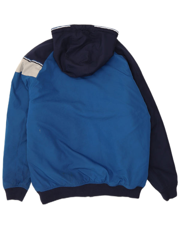 Jachetă bomber grafică pentru bărbați Le Coq Sportif UK 38 Medium Blue Colorblock