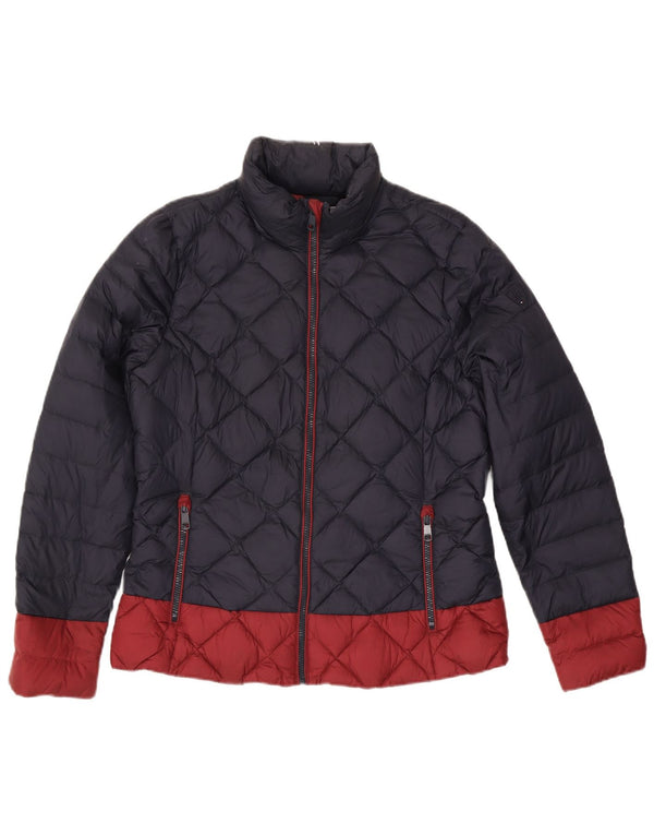Jachetă căptușită pentru femei Tommy Hilfiger UK 18 XL, albastru bleumarin, nailon color bloc