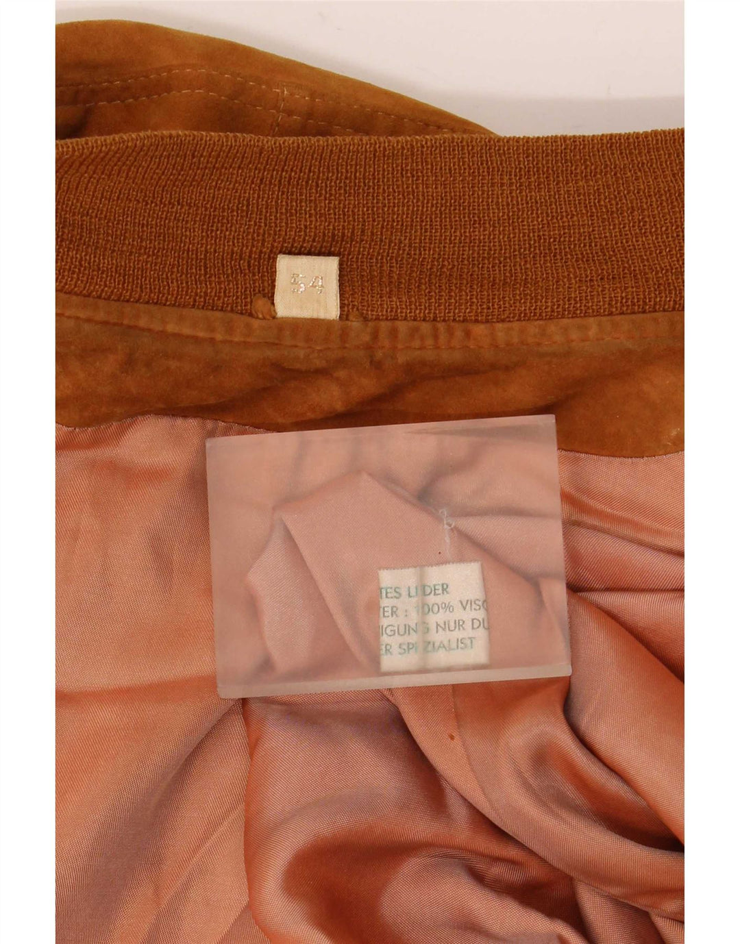 Jachetă Bomber Vintage pentru bărbați din piele intoarsa IT 54 2XL din piele maro