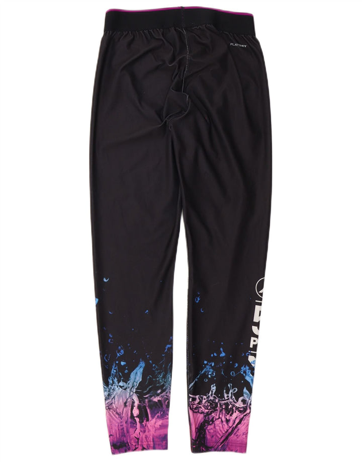 Leggings grafic Reebok pentru femei UK 12/14 Medium Black Colorblock