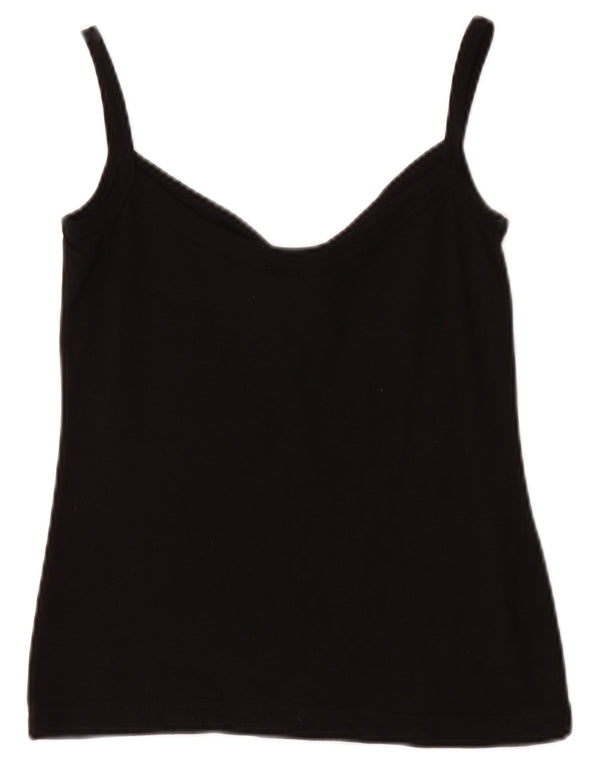 LACOSTE Cami Top pentru femei UK 8 Small Black Bumbac