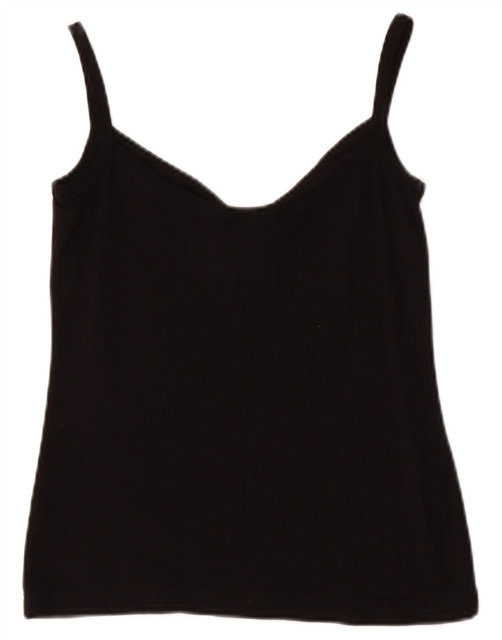 LACOSTE Cami Top pentru femei UK 8 Small Black Bumbac