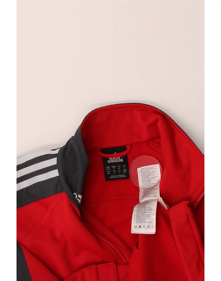 ADIDAS Mens Tracksuit Top Jacket UK 40/42 Medium Red Colourblock Polyester Vintage Adidas and Second-Hand Adidas from Messina Hembry 