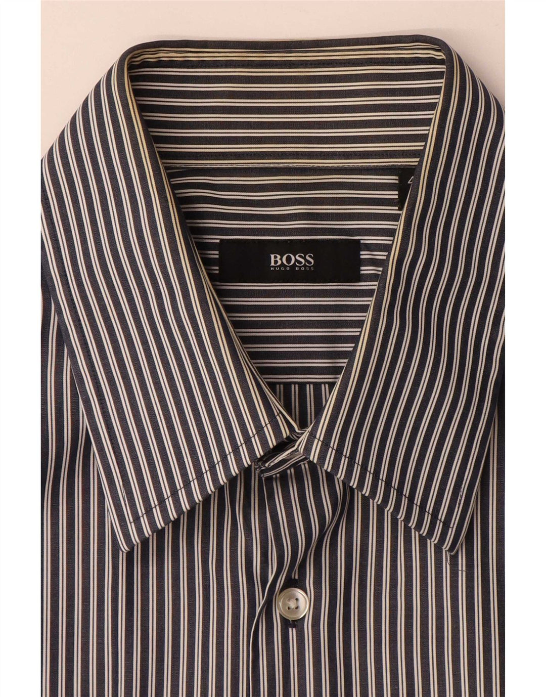 Cămașă pentru bărbați Hugo Boss Mărimea 43 17 XL Bleumarin cu dungi