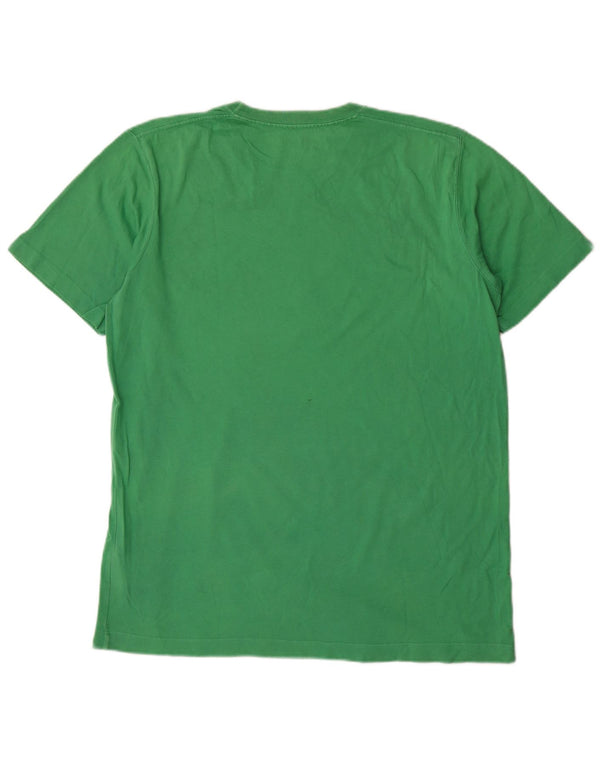 Tricou grafic Timberland pentru bărbați Top mare din bumbac verde