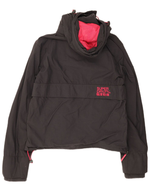 Jachetă Windbreaker cu glugă pentru femei The Windcagoule Superdry UK 16, mare, gri