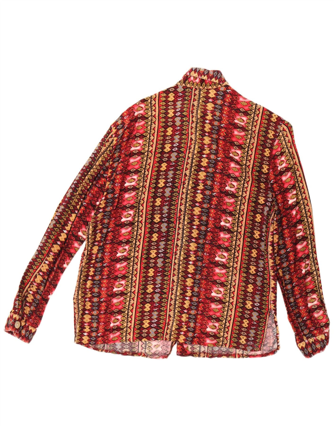 Cămașă Vintage pentru damă, cu o formă lejeră, EU 40, medie, multicoloră, geometrică