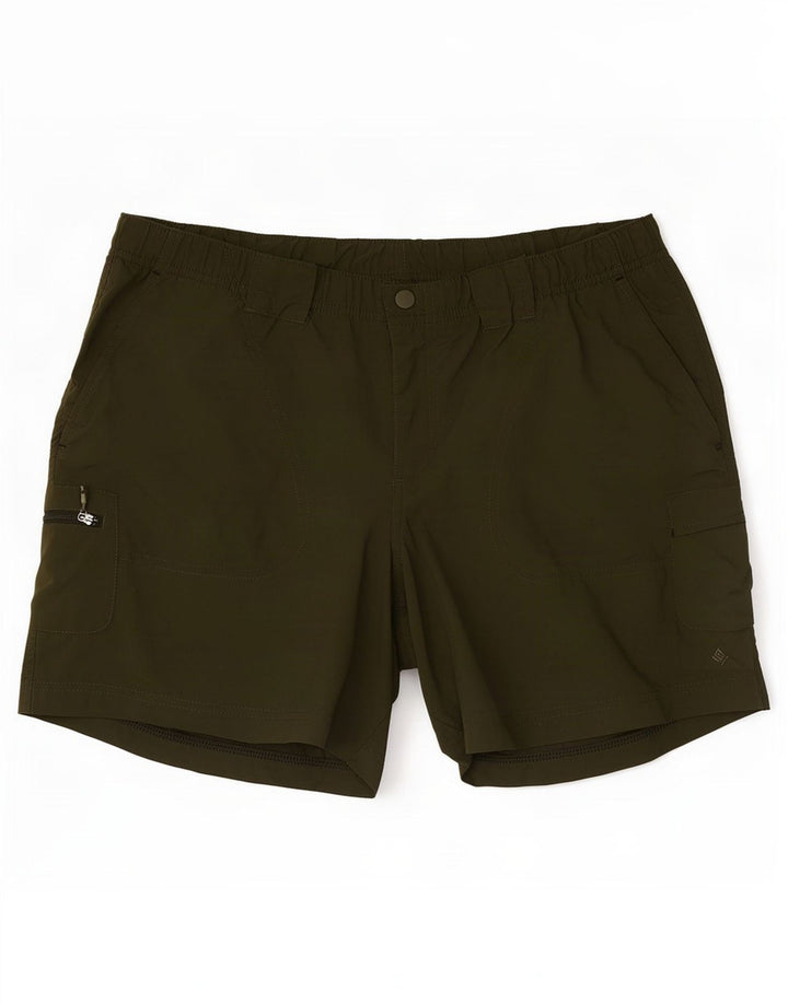 Pantaloni scurți cargo Columbia pentru bărbați, medii W32, poliester verde