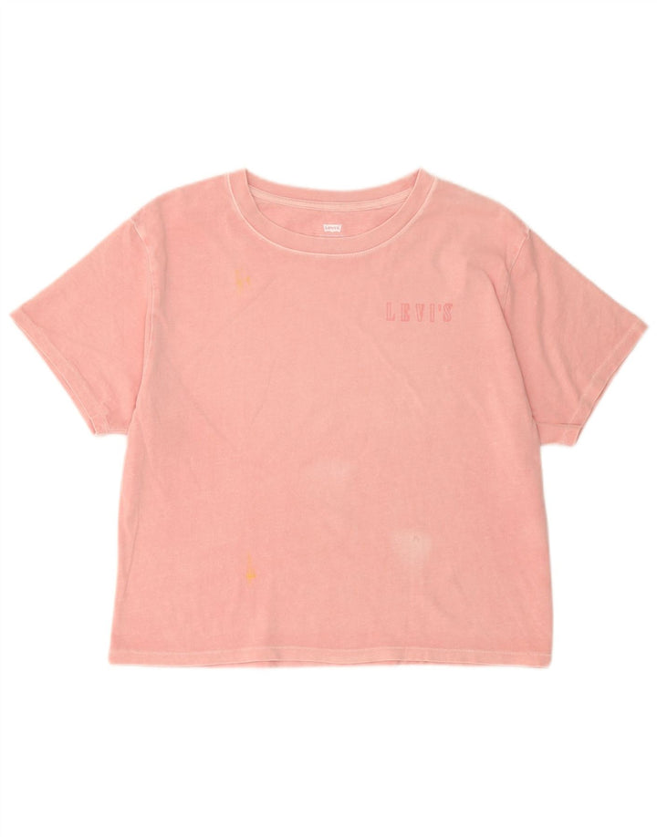 Tricou grafic supradimensionat pentru femei Levi's Top UK 10 Small Pink