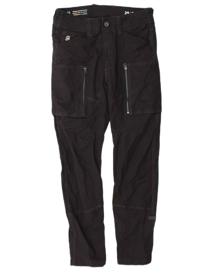 Pantaloni cargo subțiri pentru bărbați G-Star W29 L32 bumbac negru