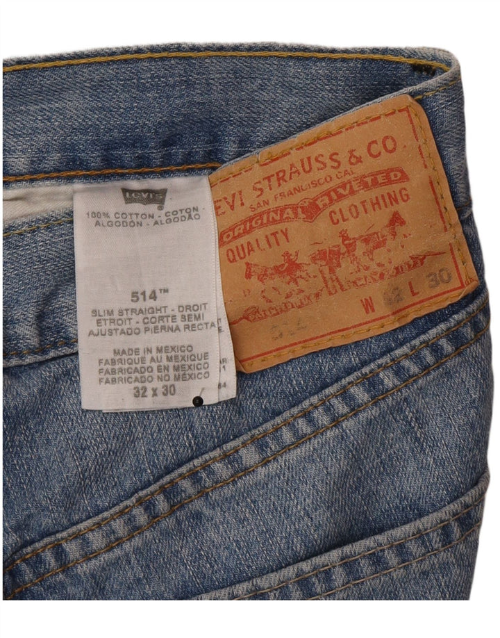 Blugi Levi's 512 Slim Straight pentru bărbați W32 L30 Bumbac albastru