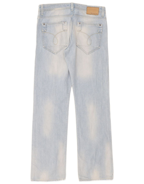 Blugi drepti pentru femei Calvin Klein W32 L34 Bumbac albastru