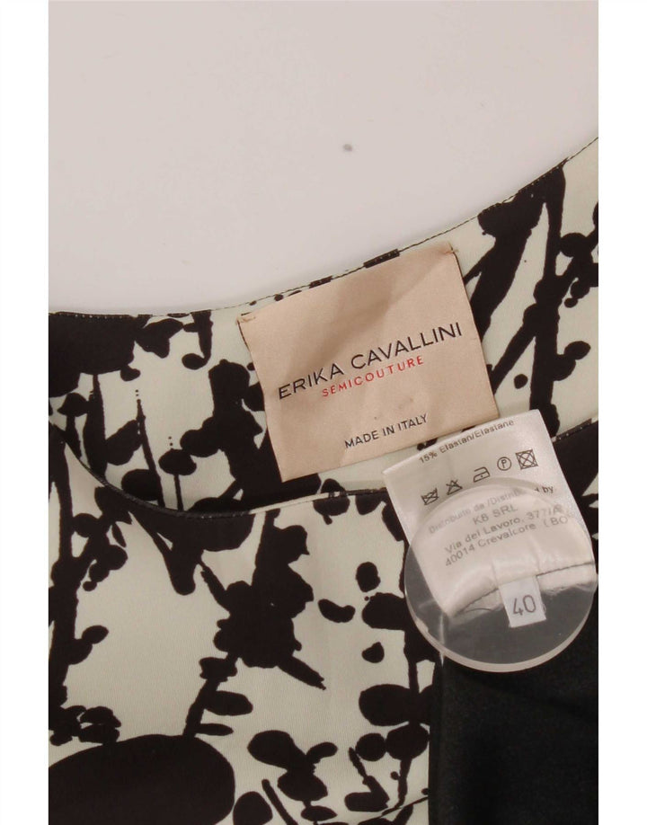 Erika Cavallini Rochie oversize pentru femei IT 40 Small Black Geometric