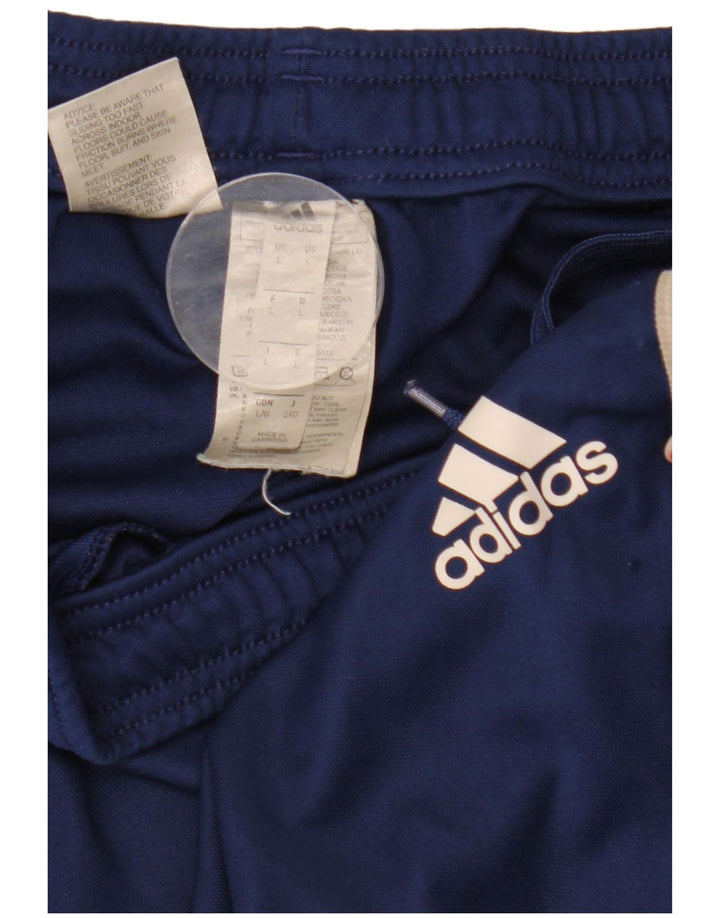 Pantaloni de trening Adidas pentru bărbați, mari, albastru, poliester