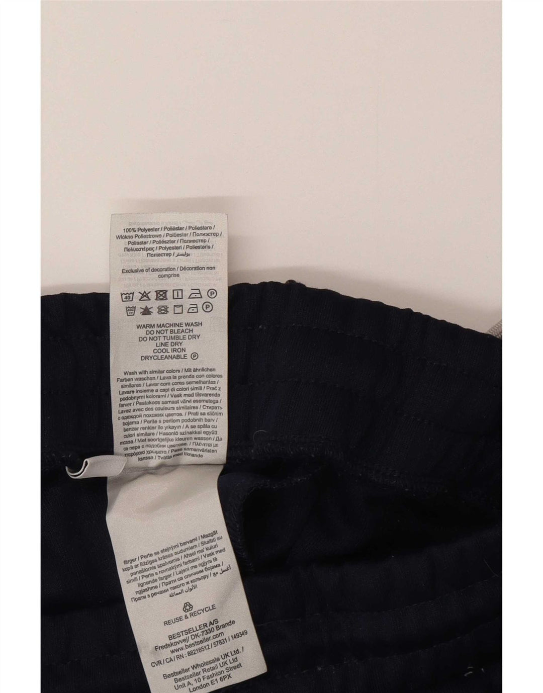 Jack & Jones Pantaloni de trening pentru bărbați, mari, bleumarin, poliester color bloc