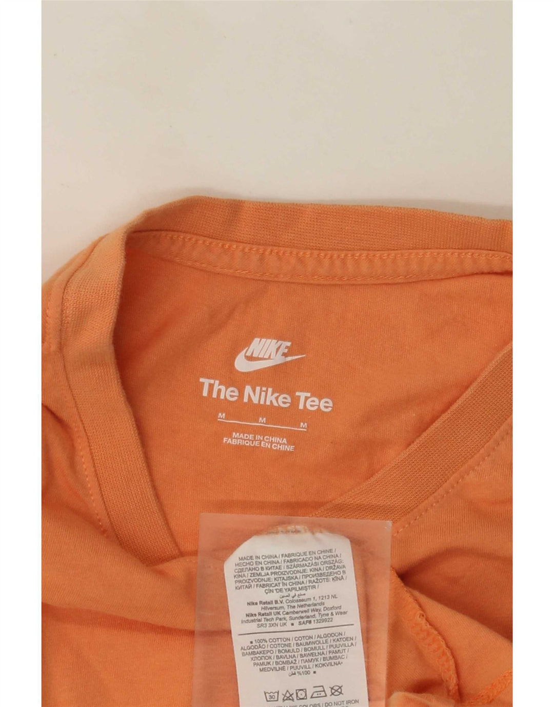 Tricou pentru bărbați Nike Top din bumbac portocaliu mediu