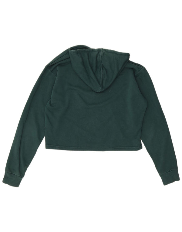 Jumper Puma Oversized Crop Graphic Hoodie pentru femei UK 10 Bumbac verde mic