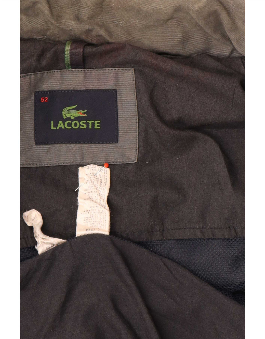 Jachetă bomber cu glugă pentru bărbați Lacoste IT 52 XL bumbac gri