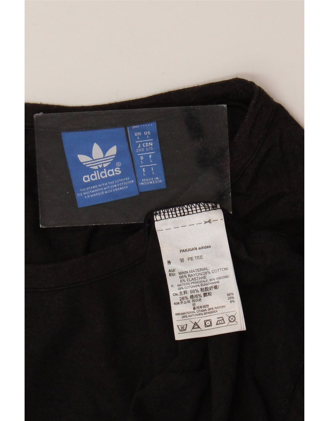 Tricou pentru bărbați Adidas Top Large Black Rayon