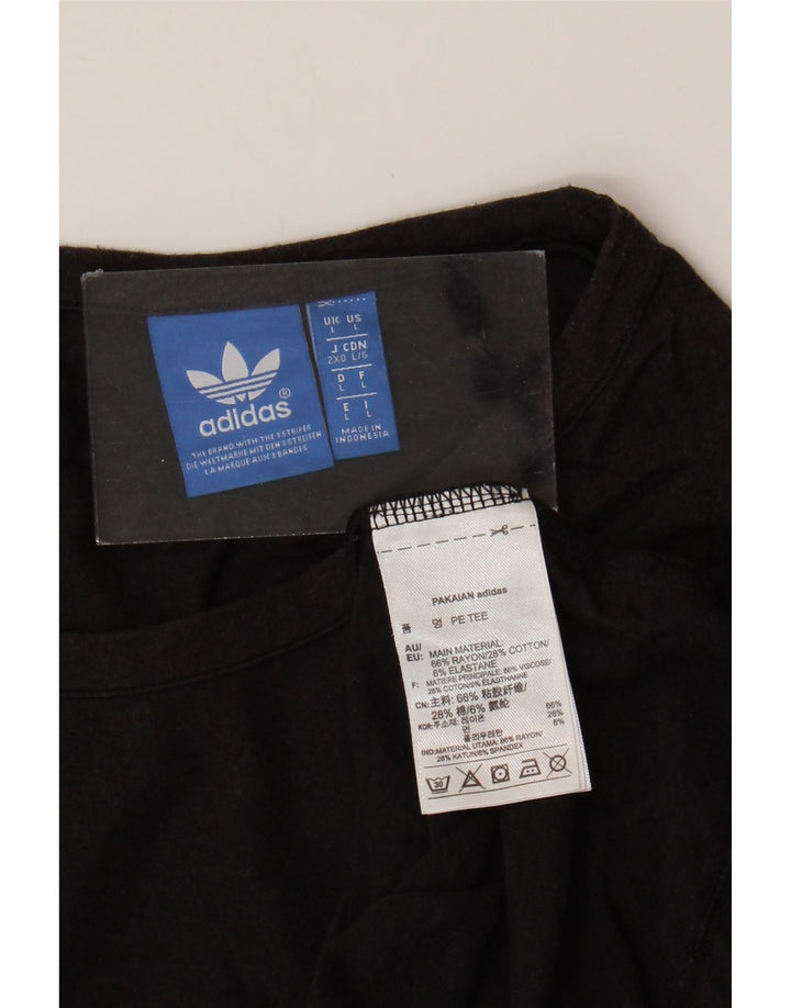 Tricou pentru bărbați Adidas Top Large Black Rayon