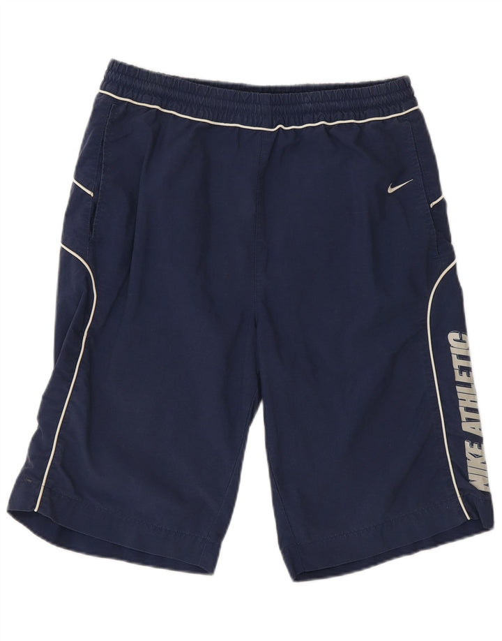 Pantaloni scurți sport grafic NIKE pentru băieți 13-14 ani XL bleumarin