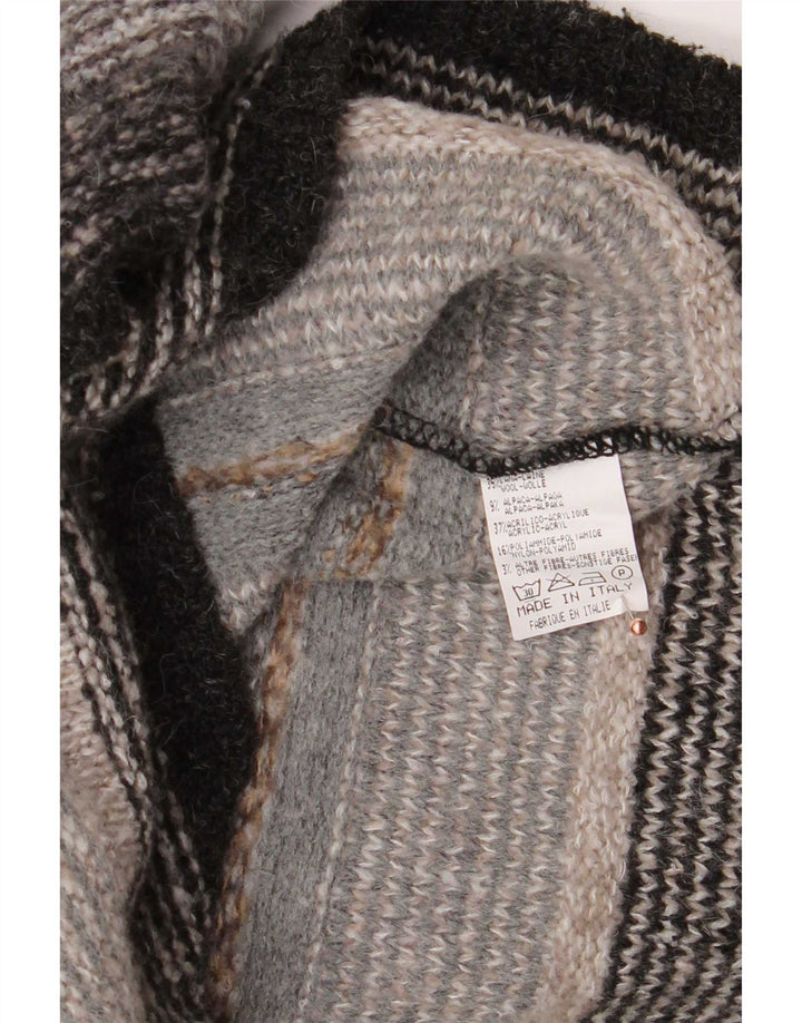 Pulover cu decolteu în V Marlboro Classics pentru bărbați, 2XL, lână cu dungi gri