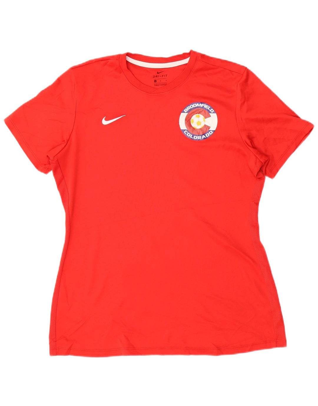 Tricou pentru femei Dri Fit NIKE Top UK 16 Poliester roșu mare