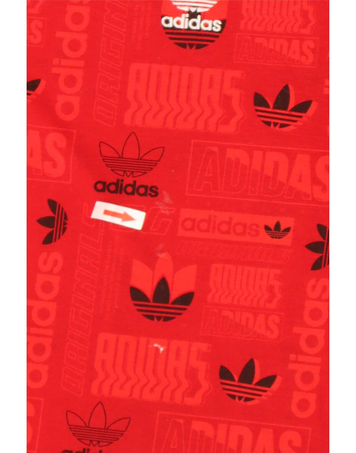 Tricou cu grafică pentru bărbați Adidas Regular Top Poliester roșu mediu