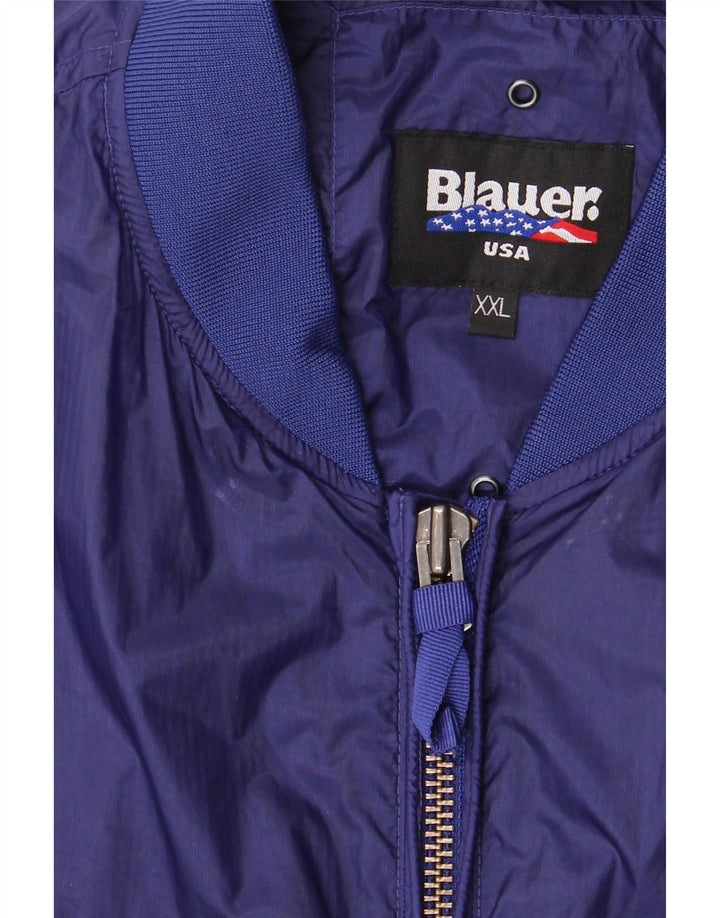 Jachetă bomber pentru bărbați BLAUER UK 44 2XL bleumarin