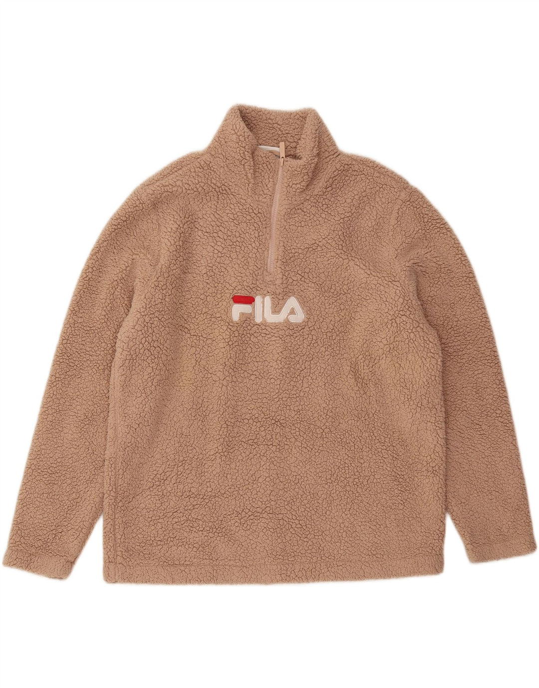 Pulover pentru femei Fila Graphic Fleece UK 16, mare, bej, poliester