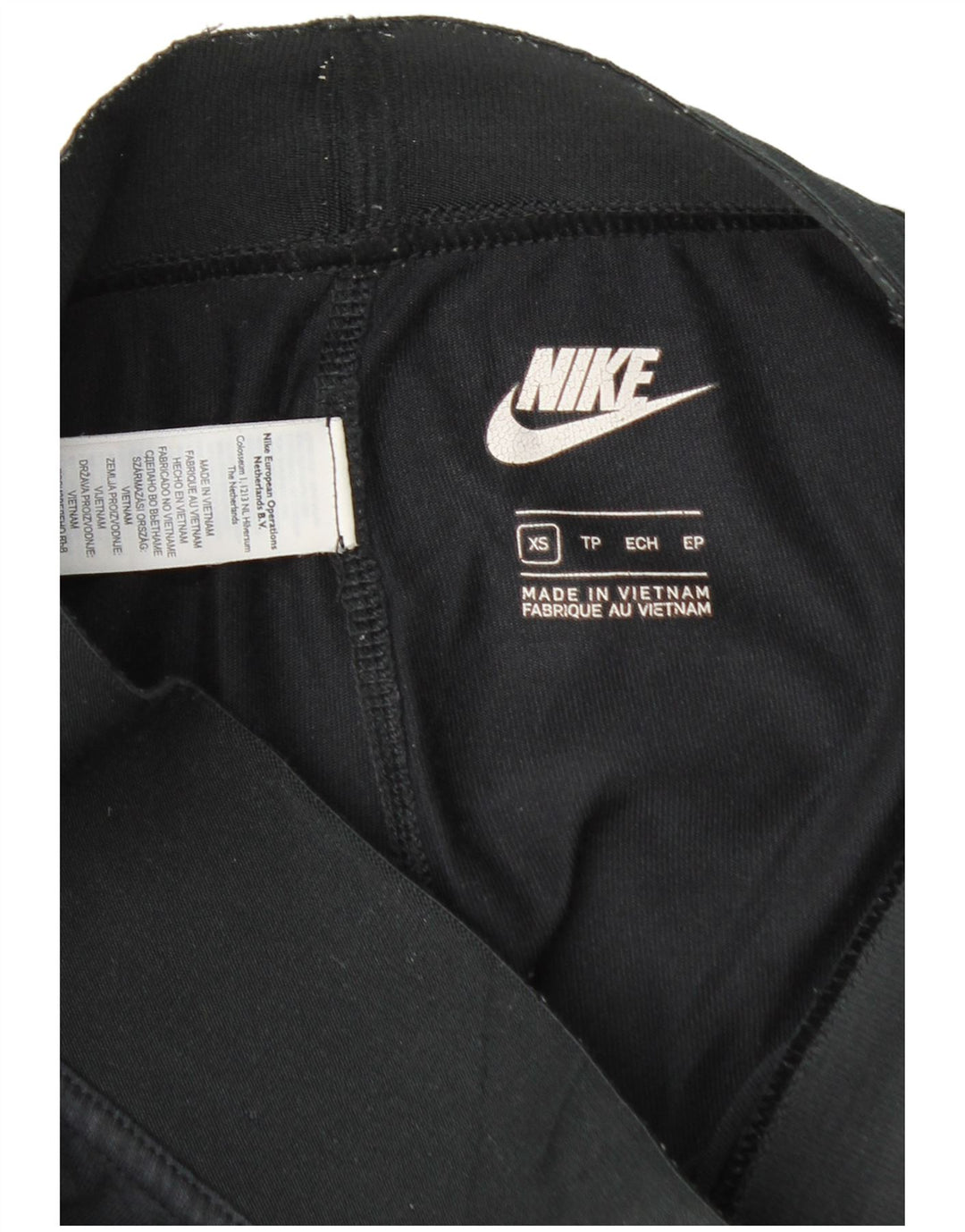 Leggings grafic Nike pentru femei UK 4 XS bumbac negru